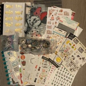 Happy Planner Classic and sticker bundle lot
